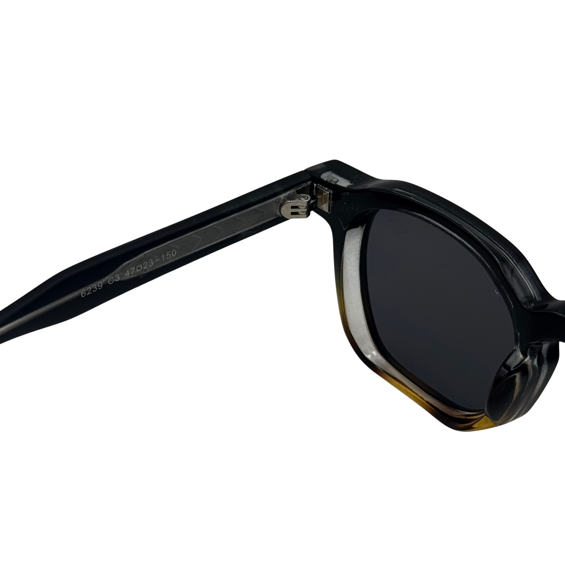 Óculos de Sol Hexagonal Leme preto/tartaruga